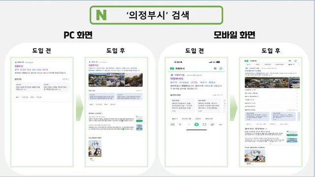 의정부시, 네이버와 손잡고 ‘공공정보 특화검색’ 서비스 개시