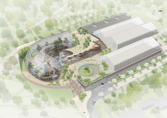 통영시 농업개발시설 이전 조감도