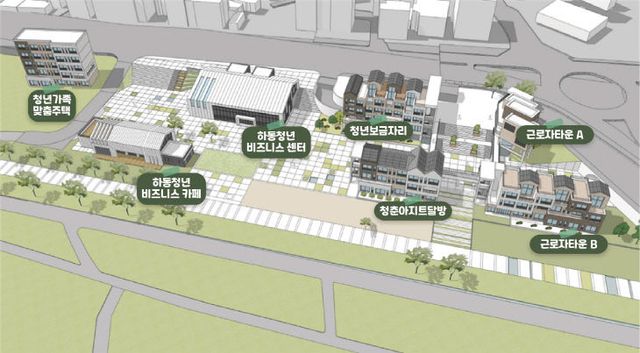 청년타운 전체 조감도