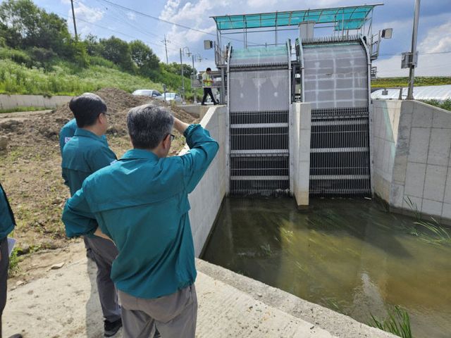 청양군 인양배수장 현장점검