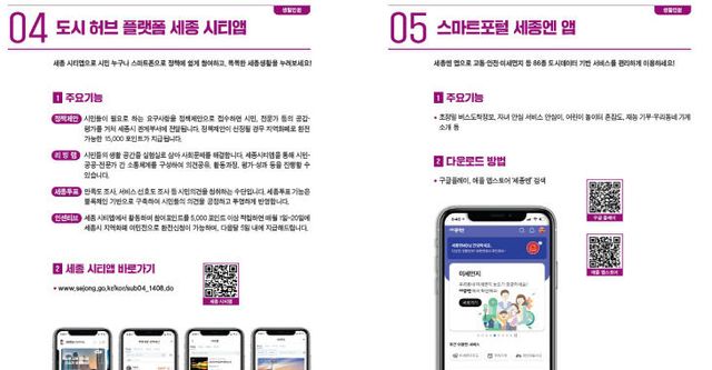 2025 세종시 종합생활안내서 내지 이미지(공보관)