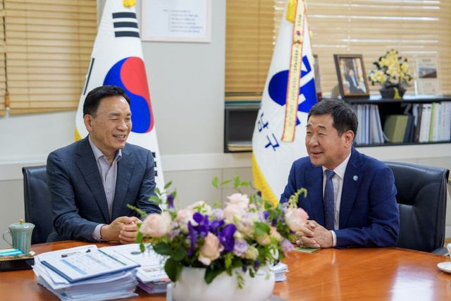 이재영 증평군수 강남구청 방문)