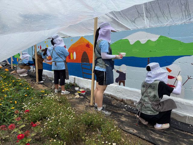 이화여대 벽화 그리기 (2)