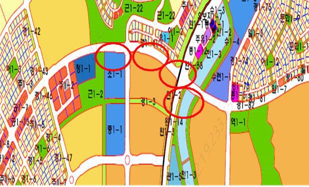 블록형 단독주택용지 1-1 B1, B19~21