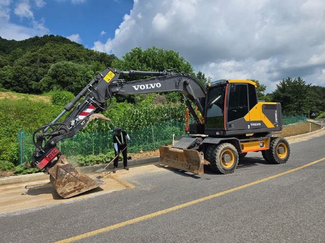 음성군 도로 정비 사진.