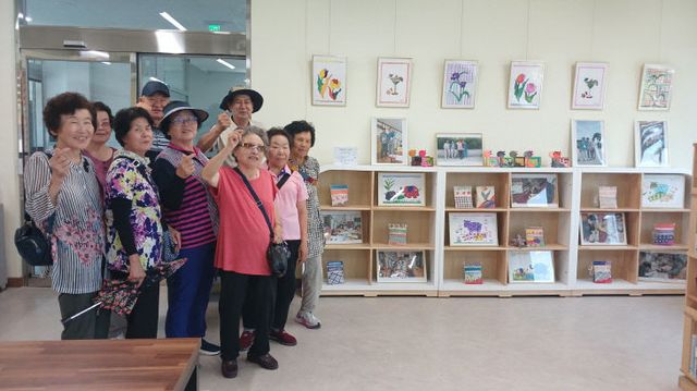 계룡면 평생학습센터 작품전 사진