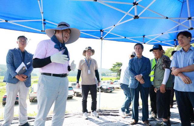 군수 주요사업장 현장점검 4(버퉁이 지방관리방조제)