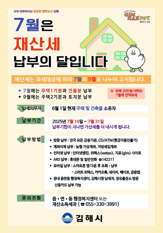 7.16(김해시 2025년 7월 재산세 666억원 부과)1