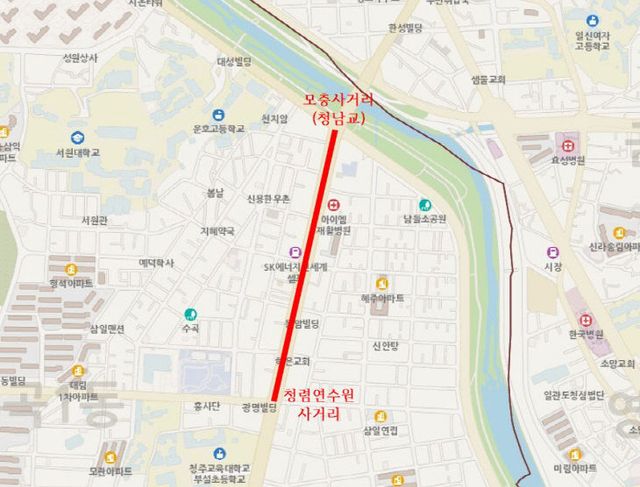 02.1 청주시, 모충 사거리~청렴연수원 사거리