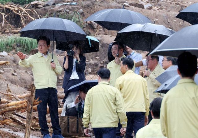 이재명 대통령 산청방문