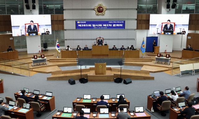 경기도의회 김진경 의장, 제385회 임시회 폐회