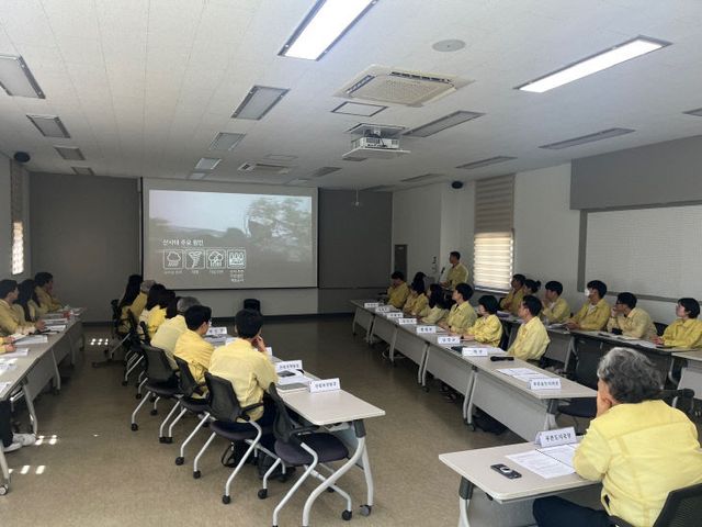 산사태 재난대비 주민대피 도상훈련