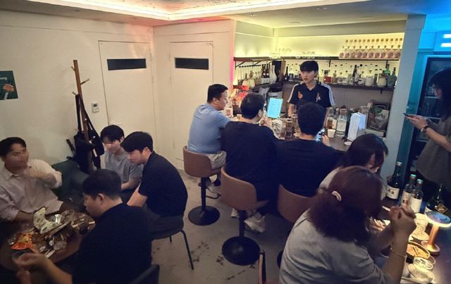 서천지역재단이 서울에서 운영한 한산소곡주 시음회