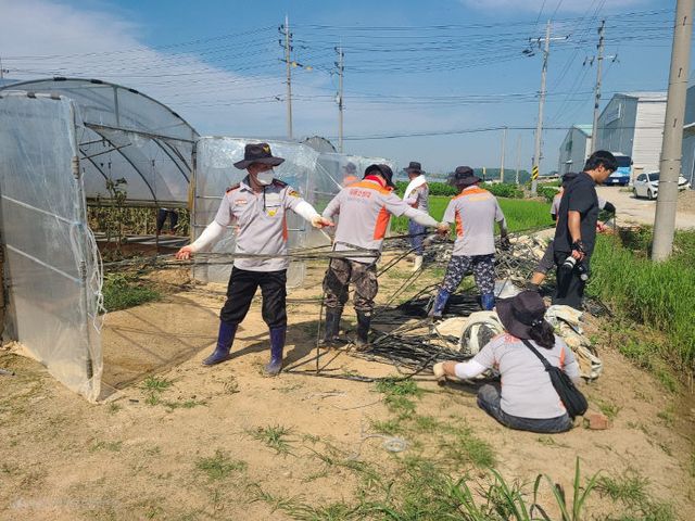 예산소방서 수해복구