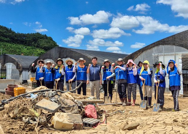 창녕군공무원노동조합, 산청군 수해복구 지원 나서