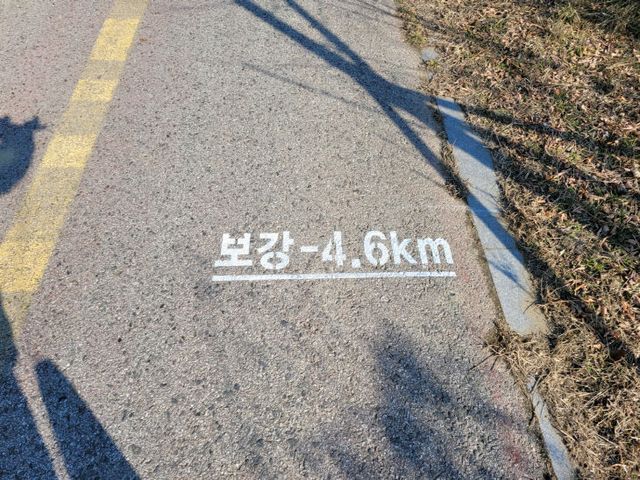 증평군 자전거도로 노면표시 2