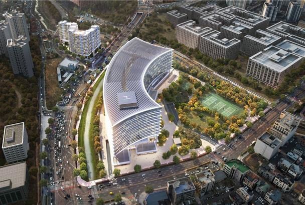 건축과-포스코글로벌센터 조감도