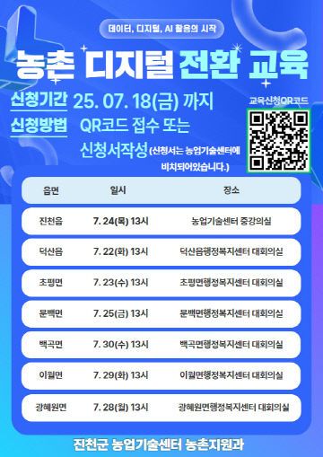 농촌디지털전환교육신청 홍보물