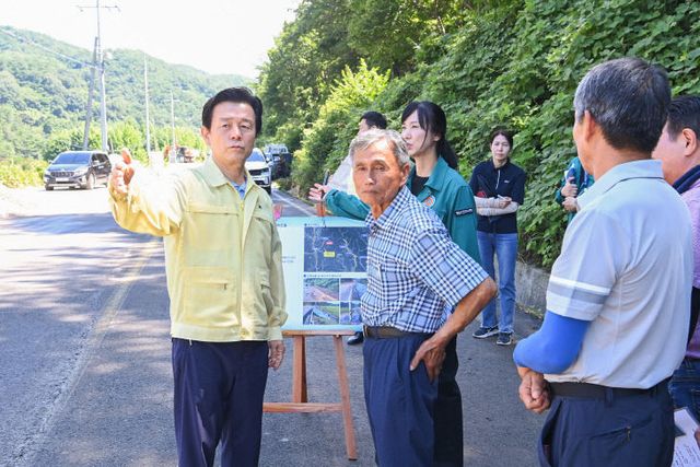 조규일 진주시장, 침수피해 현장 최종 점검