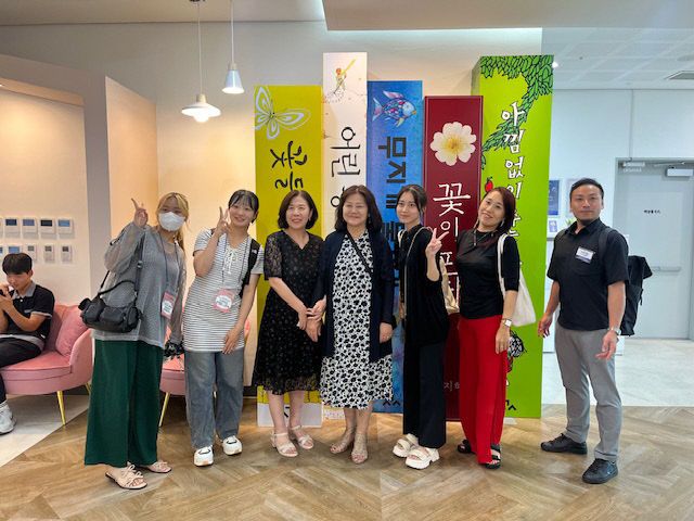 오르빛도서관 찾은 일본 시마다시 대표단, 가상현실·스마트