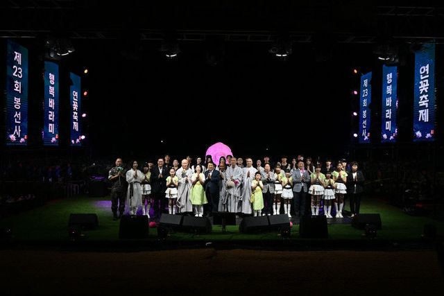 [포토] 김동근 의정부시장, 제23회 봉선사 연꽃축제 음악회