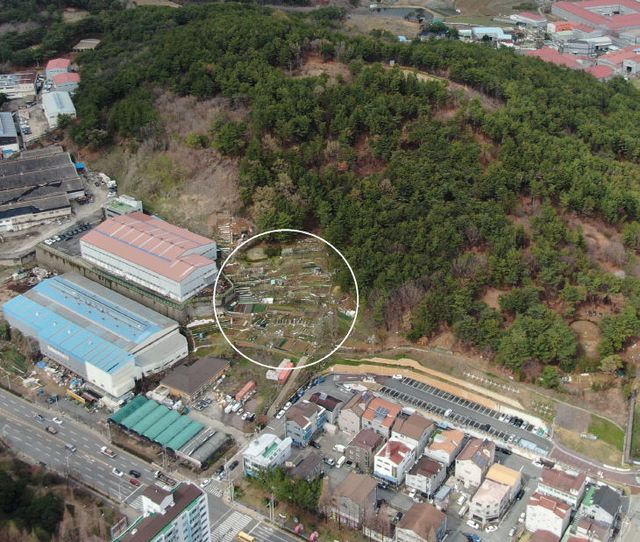 유하공원 조성사업 대상지 전경