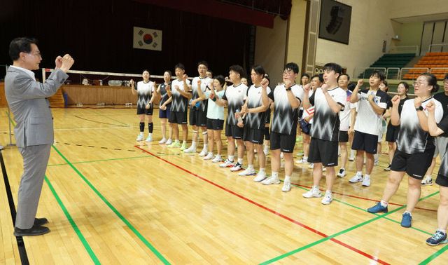 심덕섭 고창군수, 도민체전 선수단 격려(3)