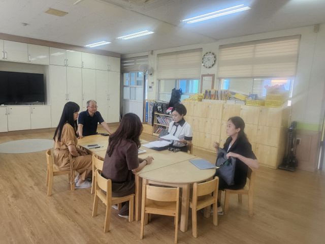 유치원 방학중 돌봄교실 현장 점검 사진1