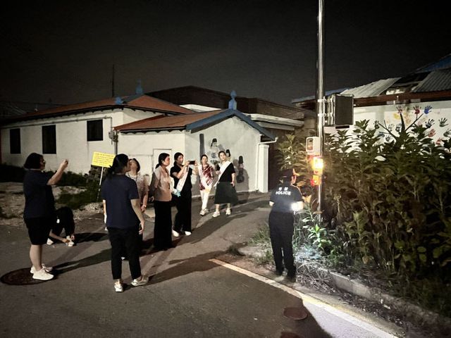 여성안심귀갓길 현장점검 사진