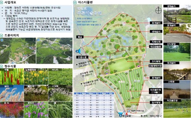 사진1) 파크골프장 사업계획도