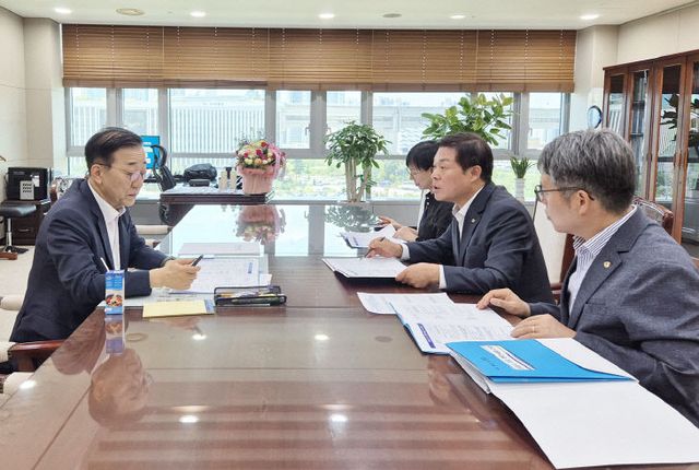 장관에 핵심 현안 5건 국가예산 확보 건의