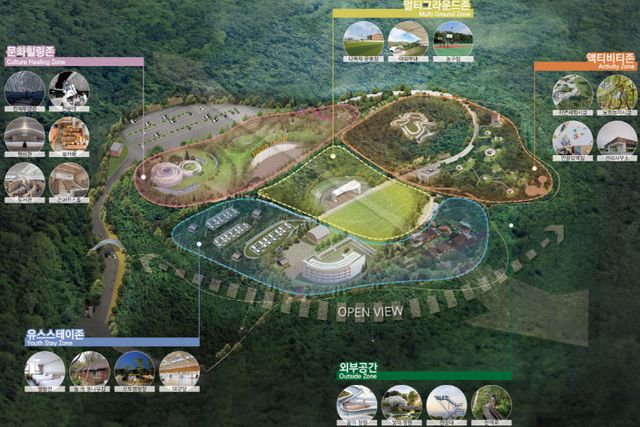 금련산청소년수련원 종합구상도.부산시 제공