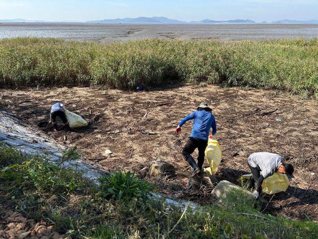 길상면 새마을지도자회, 해안가 환경 정화 활동 전개