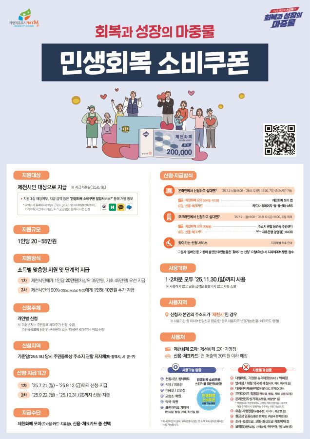 민생회복 소비쿠폰 1차 지급 마감 임박