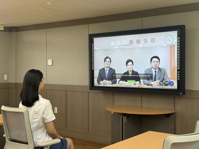 PEN AI를 이용한 모의면접 모습