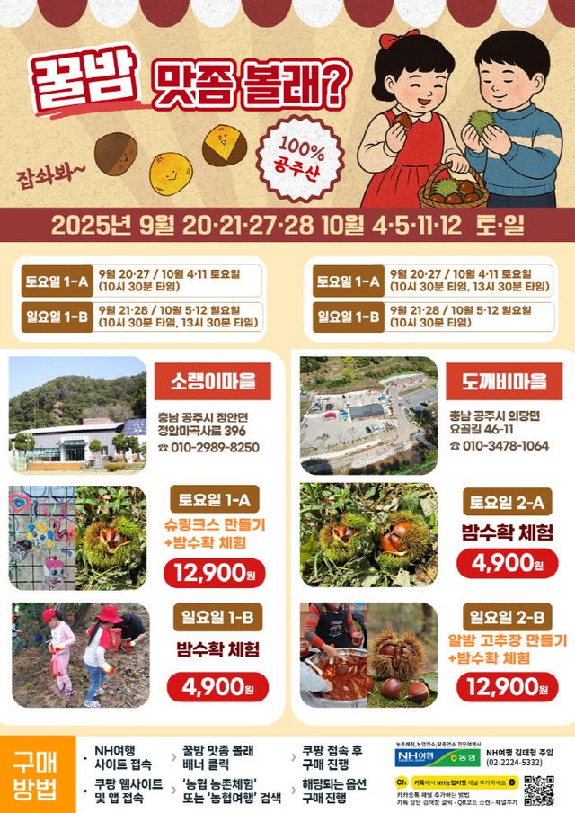 밤 줍기 체험 프로그램