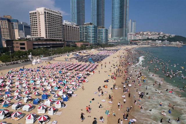 해운대해수욕장 전경.부산시 제공