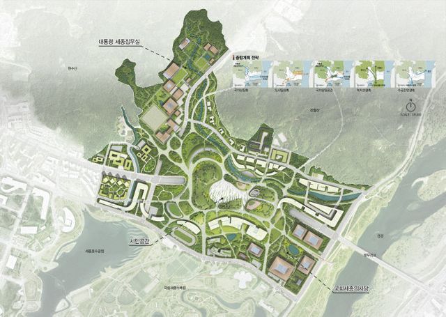 국가상징구역 당선작 종합계획도