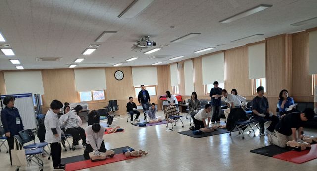 보건소 심폐소생술 교육 사진