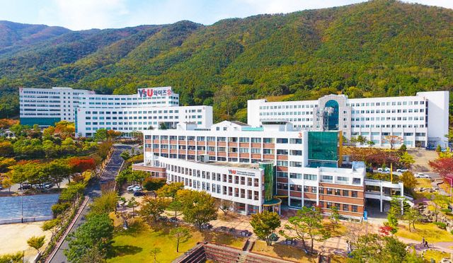 와이즈유 영산대학교 양산캠퍼스 전경사진.