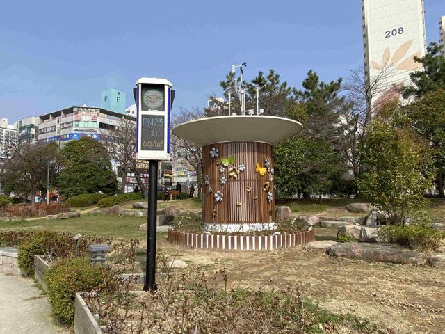 대기환경측정소 전경(화명동측정소).부산시 제공