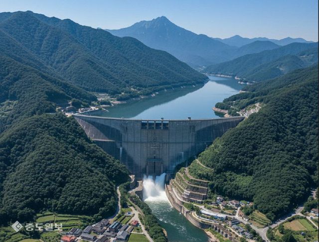 덕산댐 가상이미지