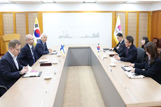 주한핀란드대사 접견.부산시 제공