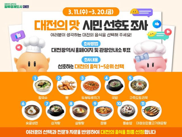 5. 시민이 선택한 대전의 맛은 1