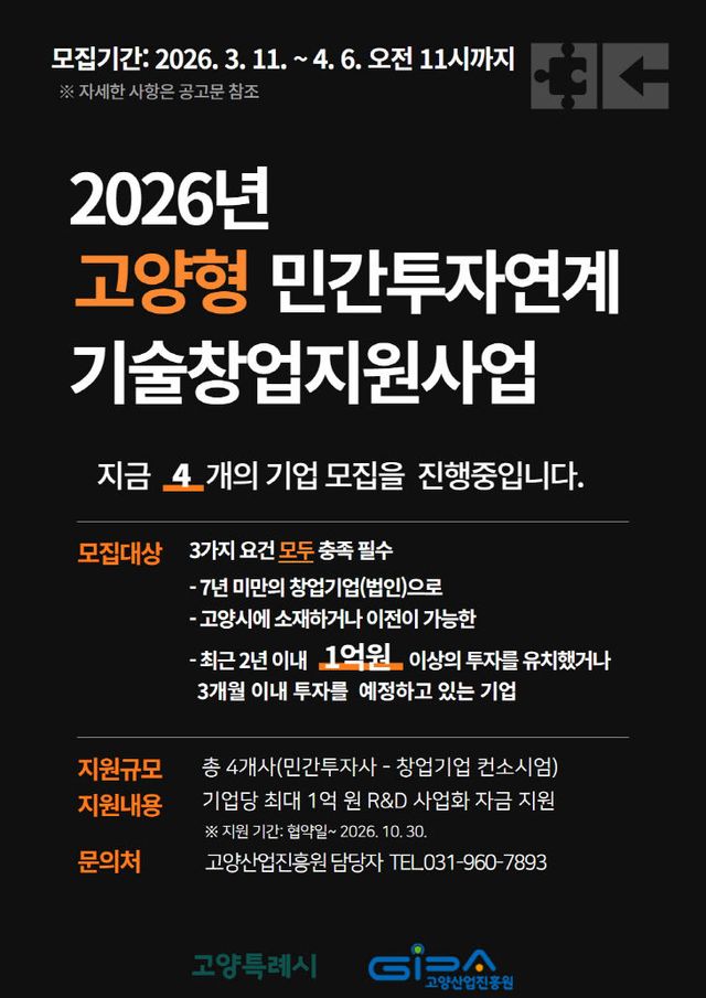 기술창업지원사업 모집