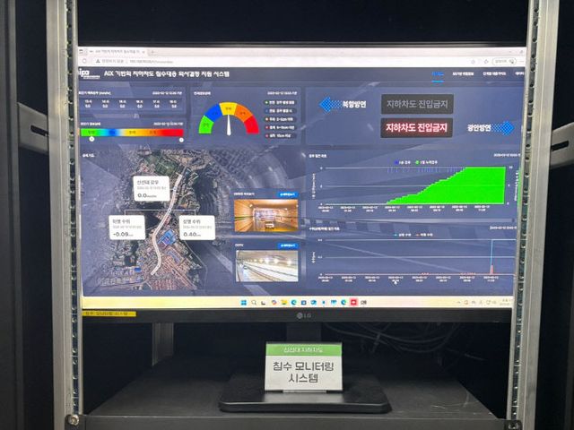 =포토=1=침수대응 모니터링(신선대지하차도)