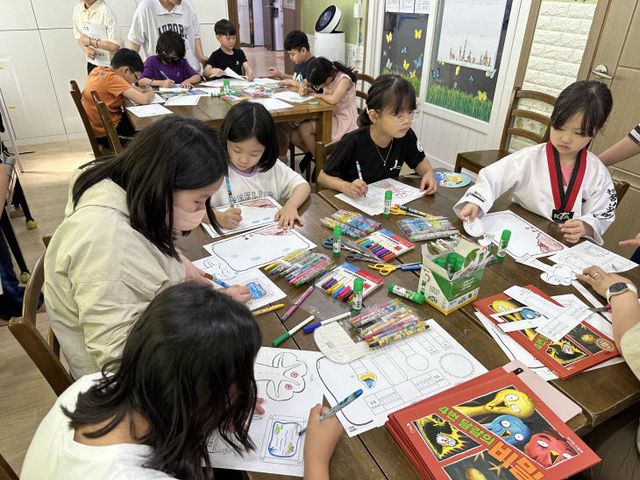 가오도서관 프로그램 사진모습