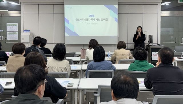 [보도사진] 4.14. 2차 경력지원제 설명회_1