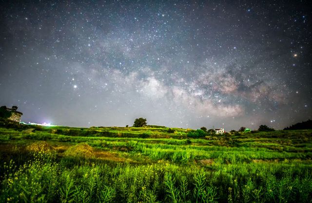 사진은 청산도 서편제길에서 촬영한 은하수