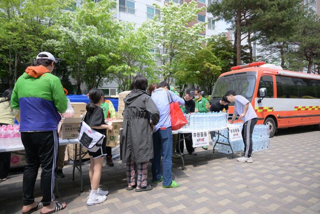 조치원읍아파트_화재현장_피해지원(사회재난과)1